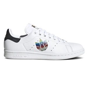 EUC Adidas Stan Smith “Colorful Trefoil” Sneakers Size 8